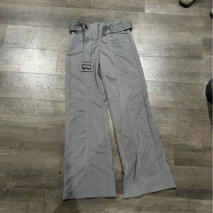 Grey dress pants with belt